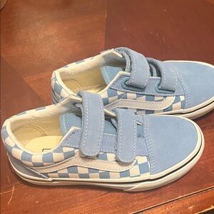 Vans Blue and White Kids Sneakers